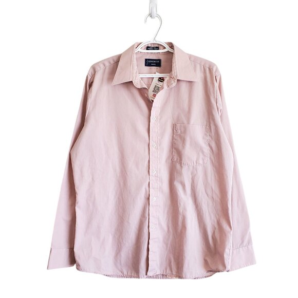 Vintage 90s Givenchy Logo button up shirt pink size L/XL - Picture 1 of 5